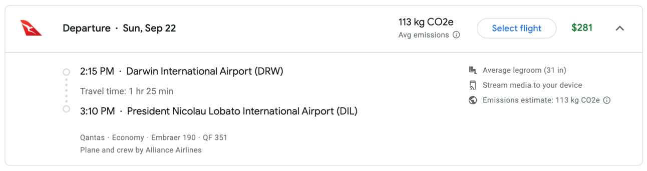 DRW-DIL on Qantas for almost $300