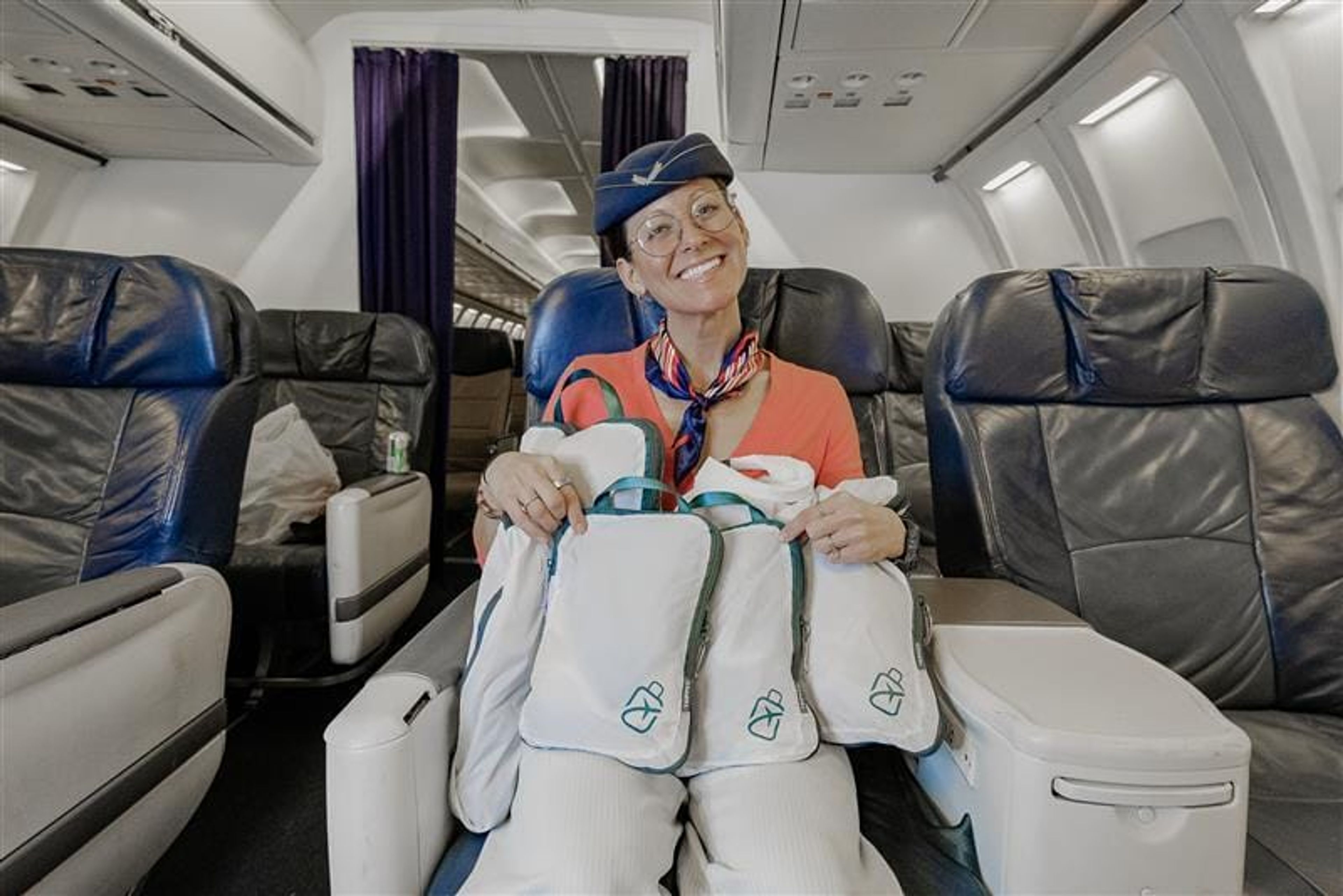 Kara with packing cubes