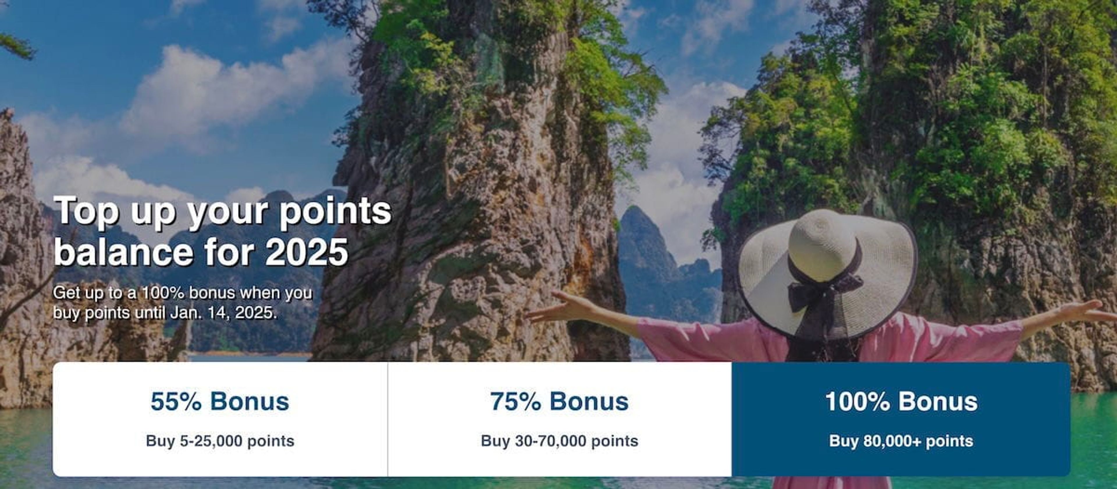 Buy Aeroplan points with a 100% bonus