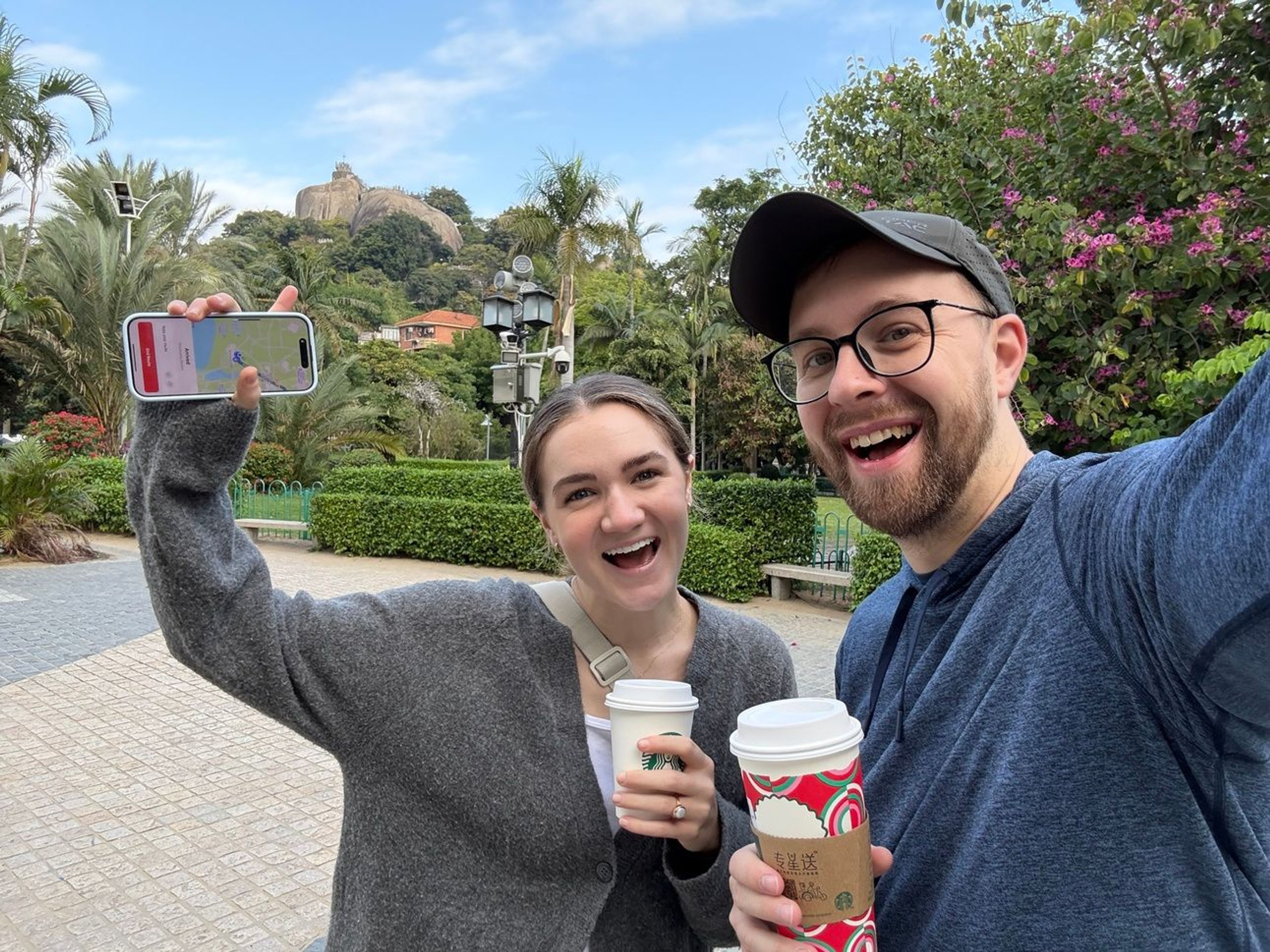 Yes, Gulangyu even has Starbucks