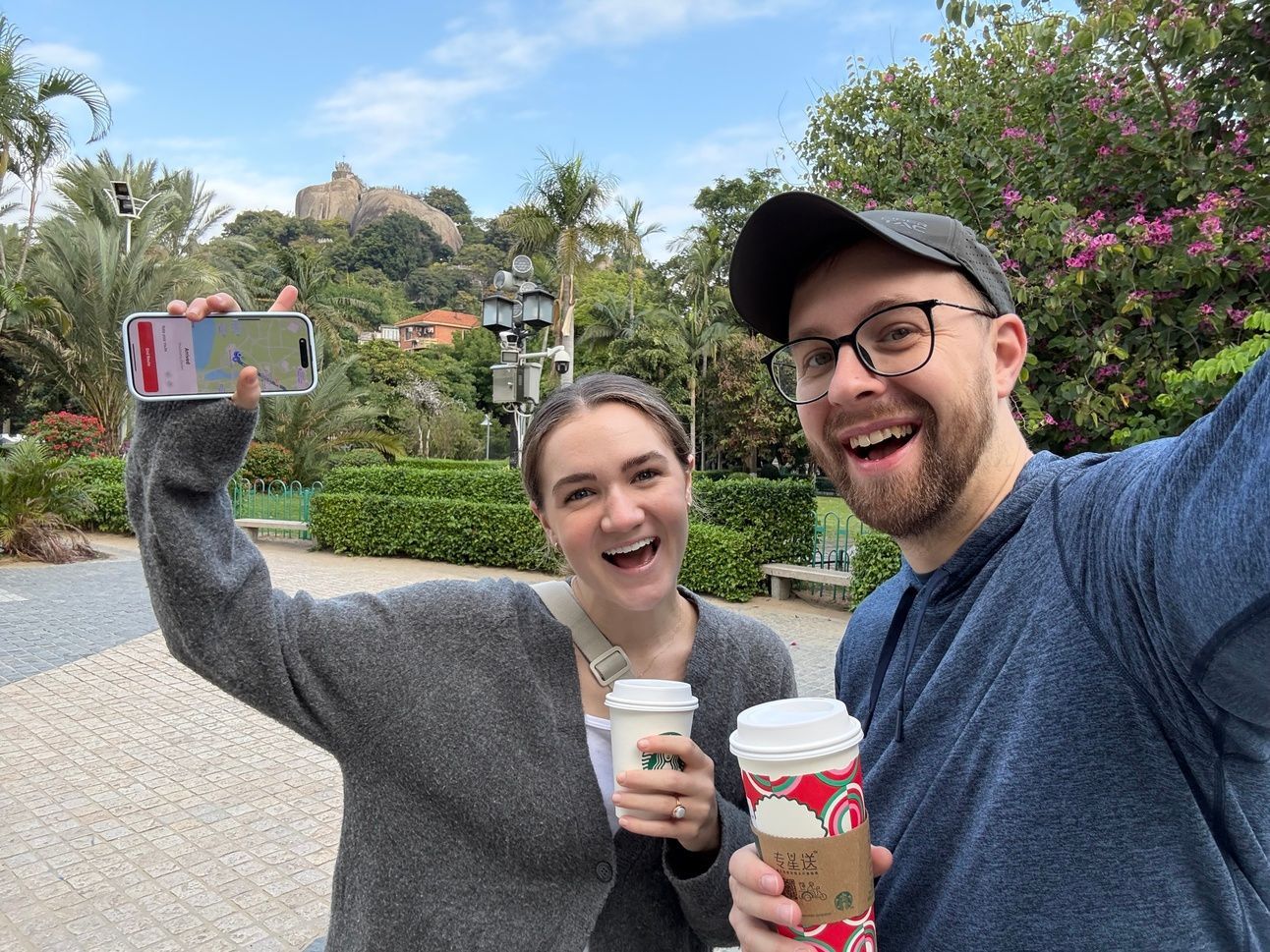 Yes, Gulangyu even has Starbucks