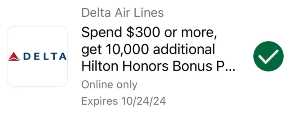 Delta merchant offer