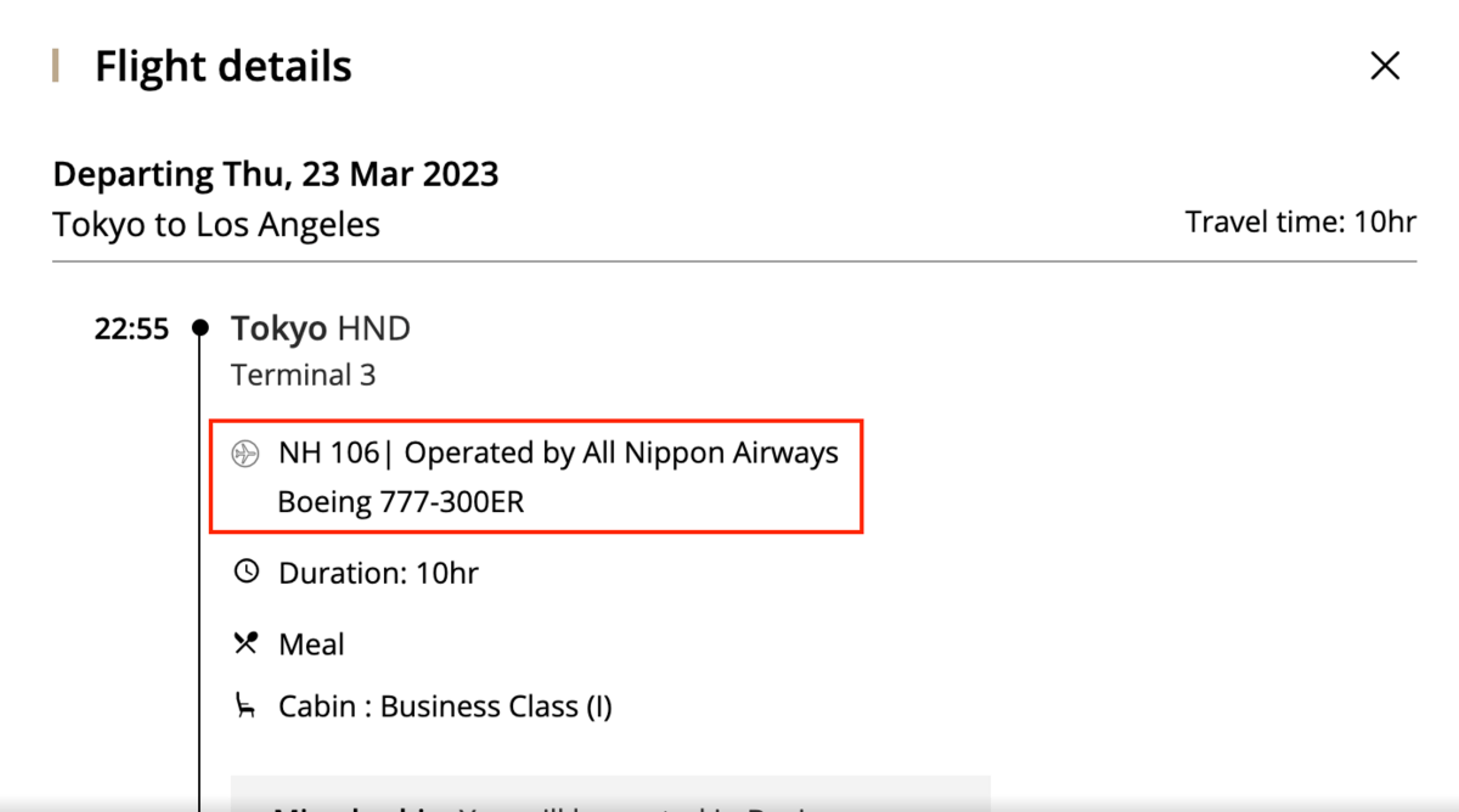 This screenshot is from Aeroplan, but Google Flights is also a great way to see which plane is operating a given flight.