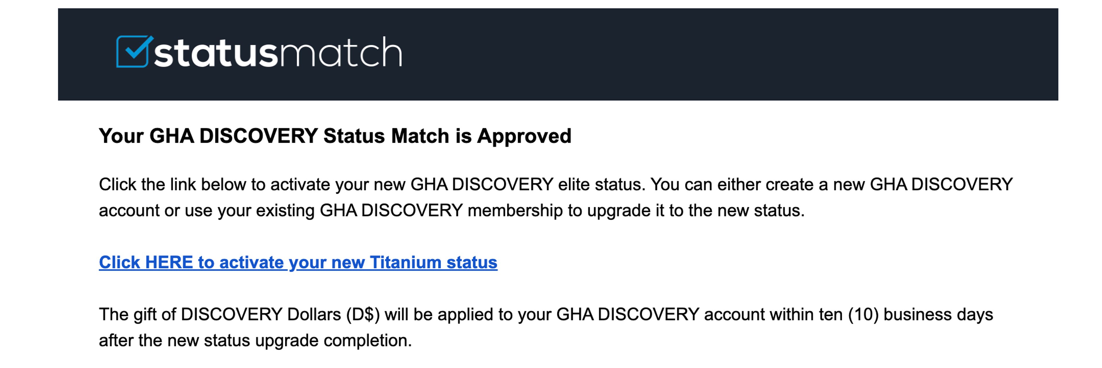All I had to do was pay with a credit card issued in the U.S.