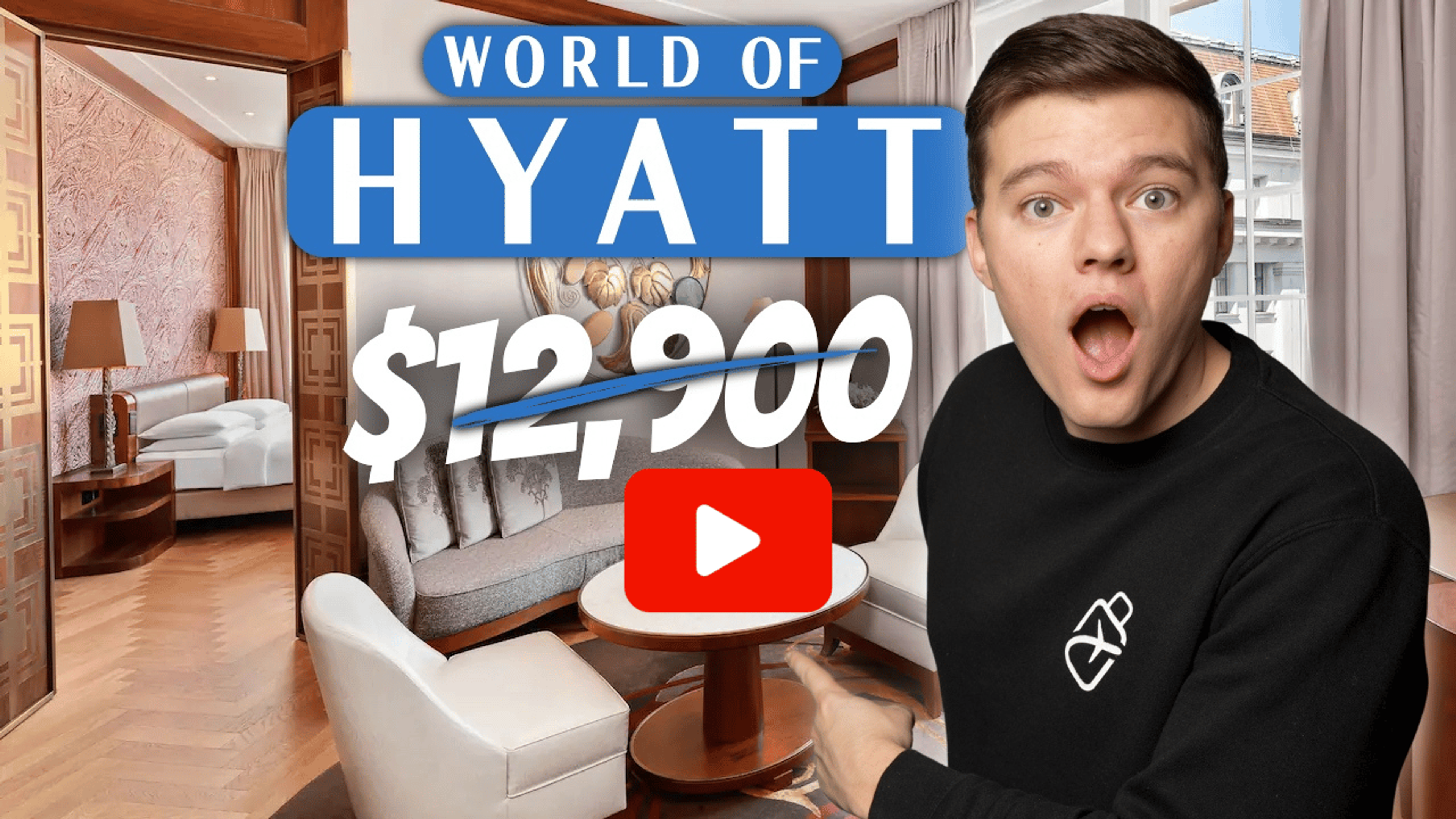 Thumbnail image fro this week's Daily Drop YouTube video about booking luxury Hyatt hotels