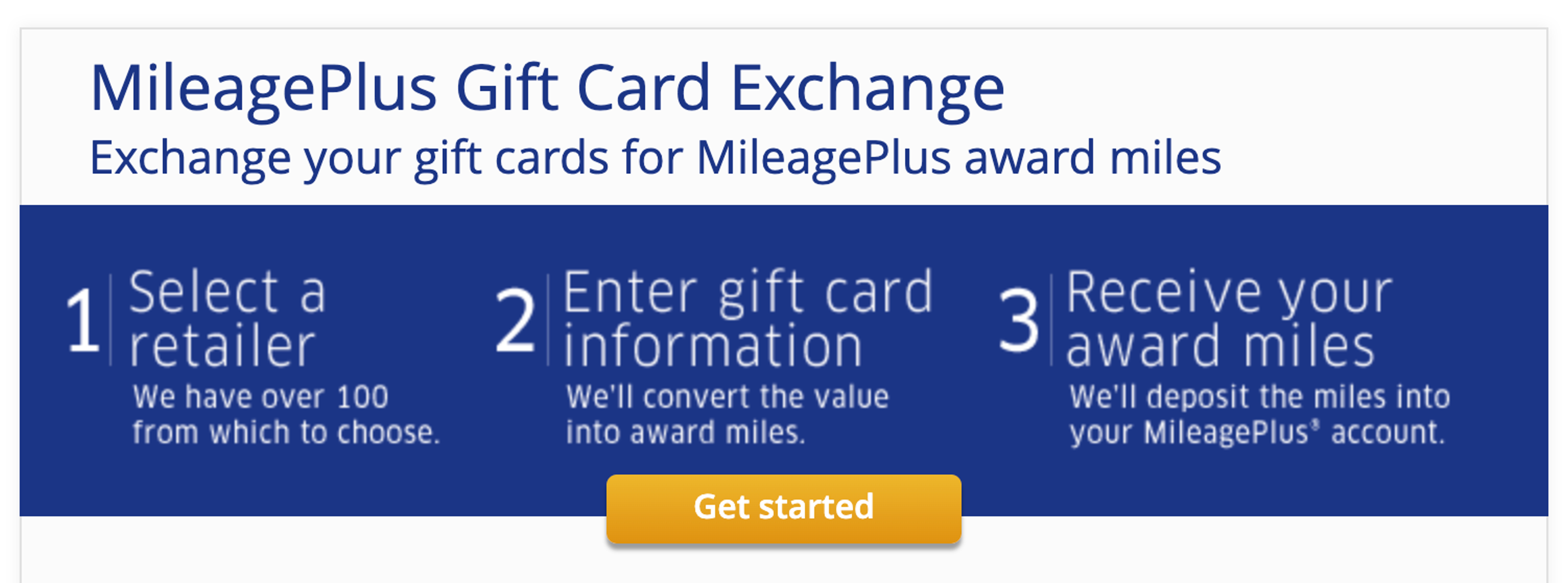 United Gift card exchange