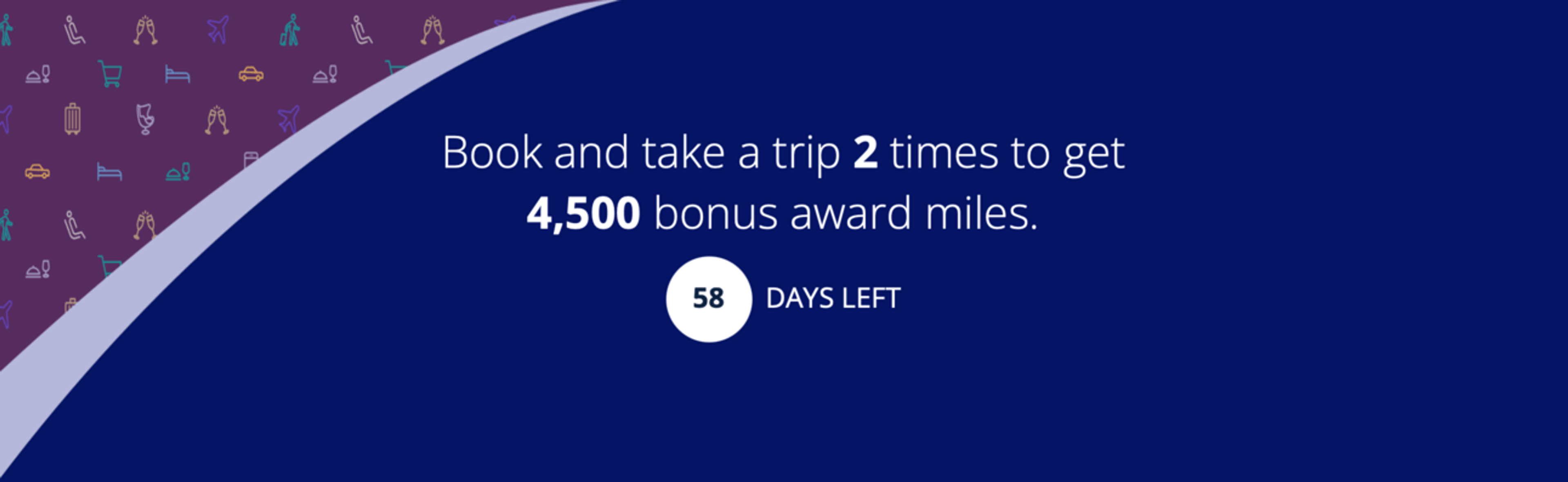 Screenshot of United's MilePlay promo