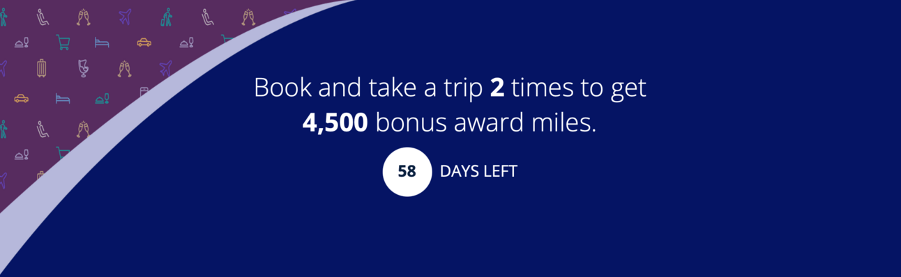Screenshot of United's MilePlay promo