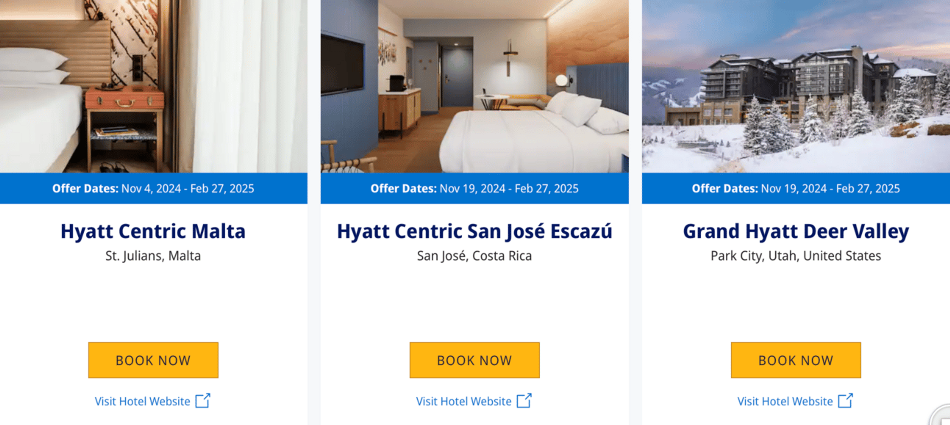 New hyatt properties