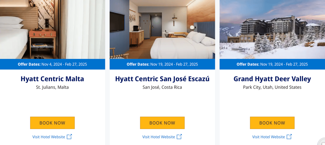 New hyatt properties