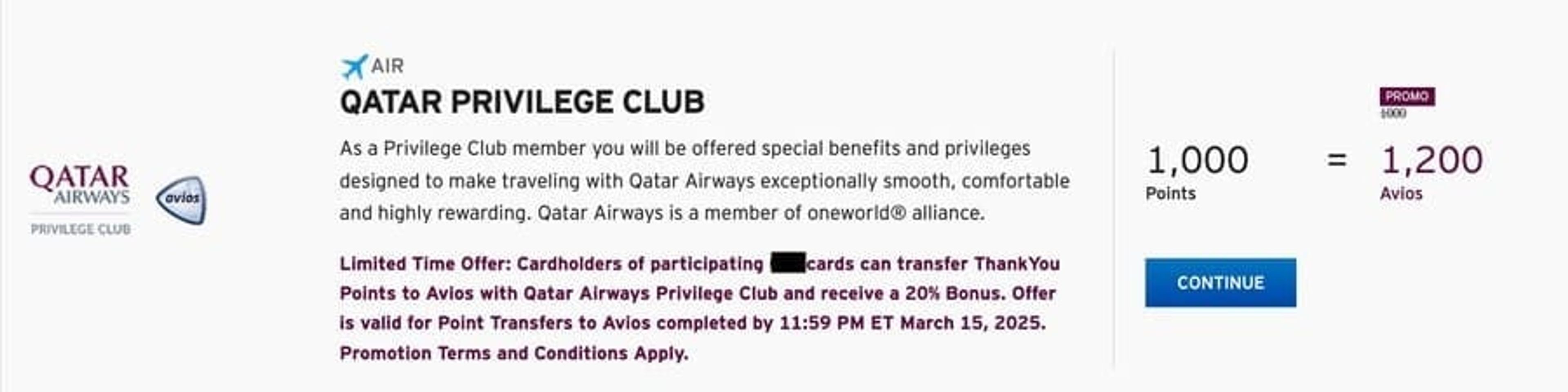20% transfer bonus to Qatar