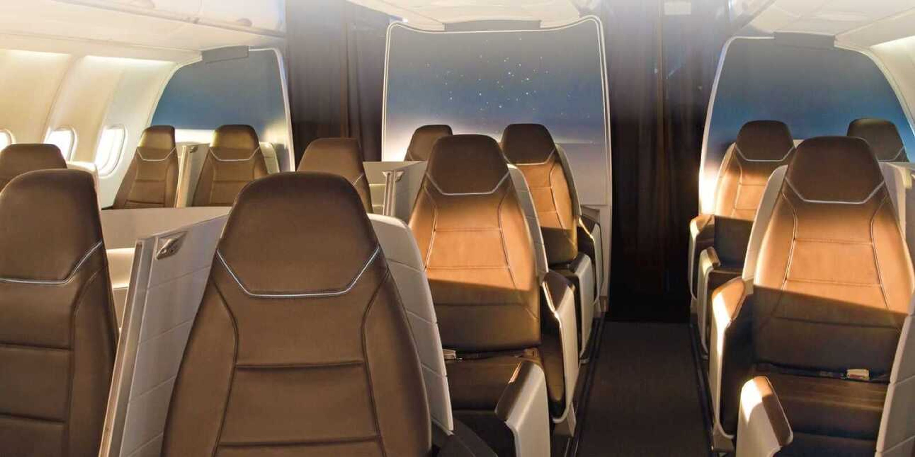 Hawaiian Airlines lie-flat business-class seats