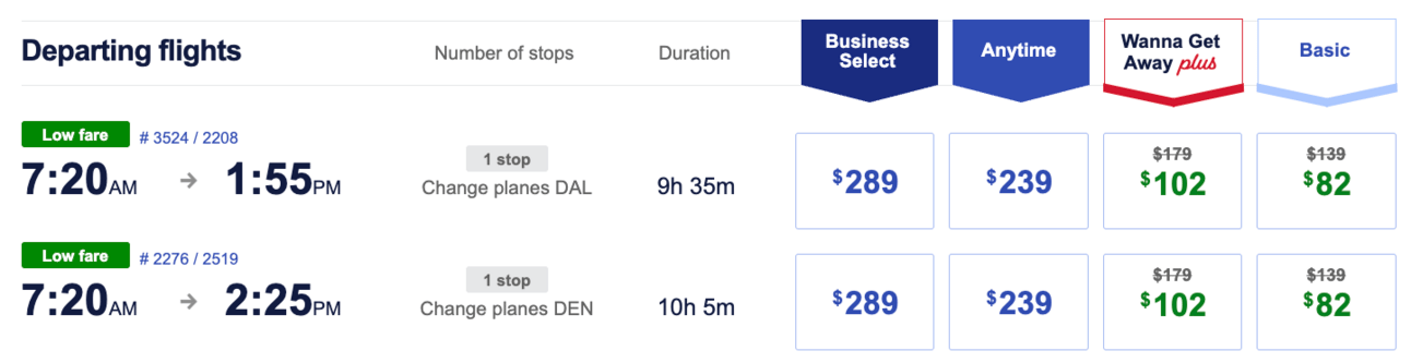LGA-LAX for $82