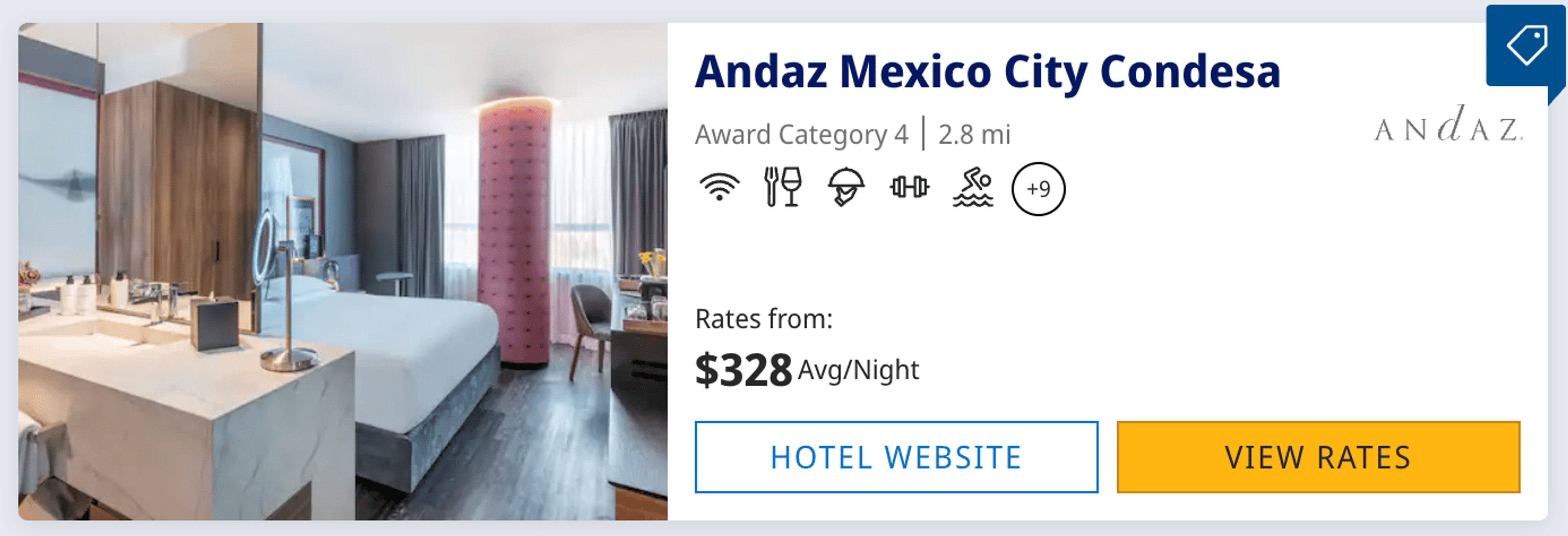 Screenshot from hyatt.com