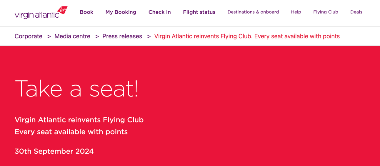 Banner image from Virgin's press release