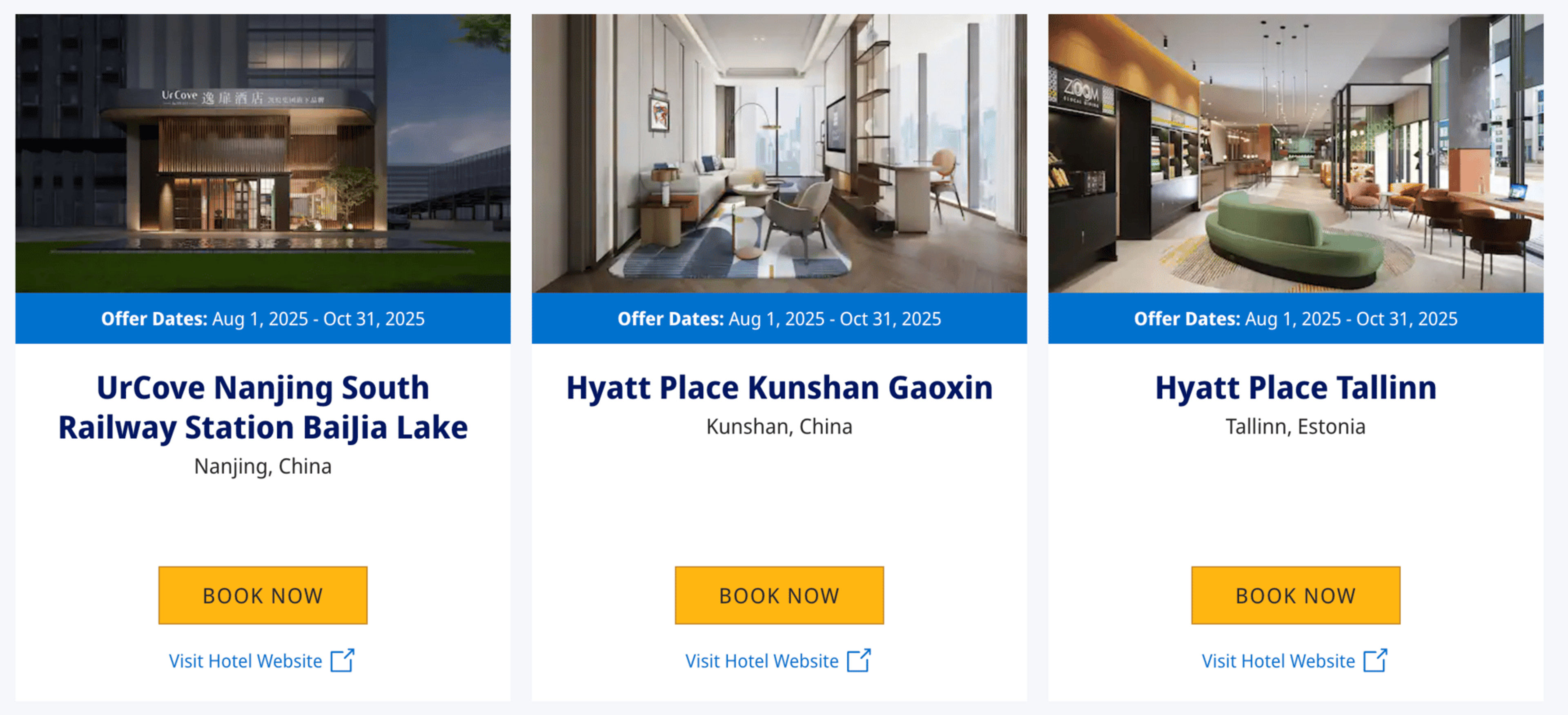 Hyatt new hotels promo
