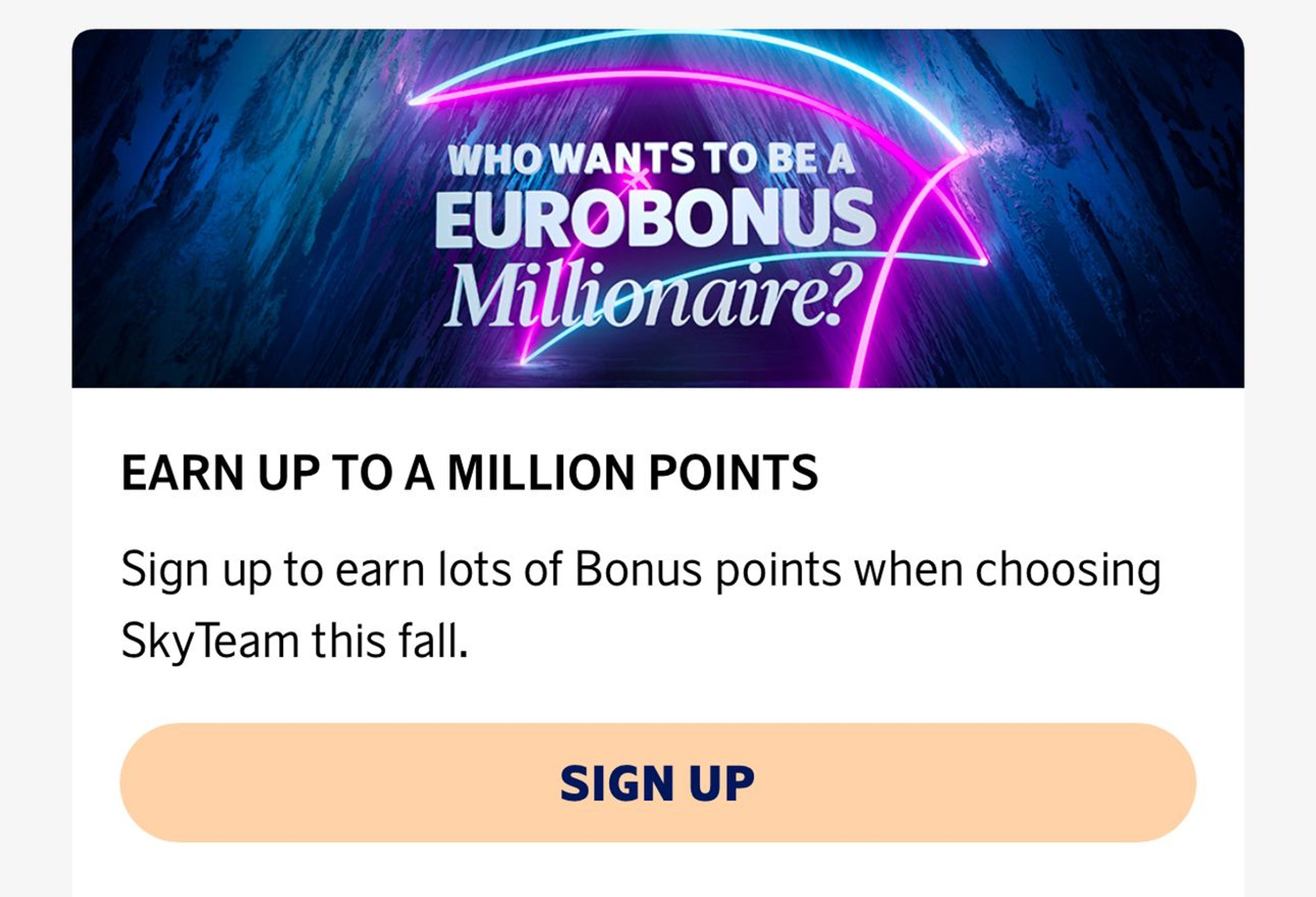 Banner graphic from the SAS million-mile challenge