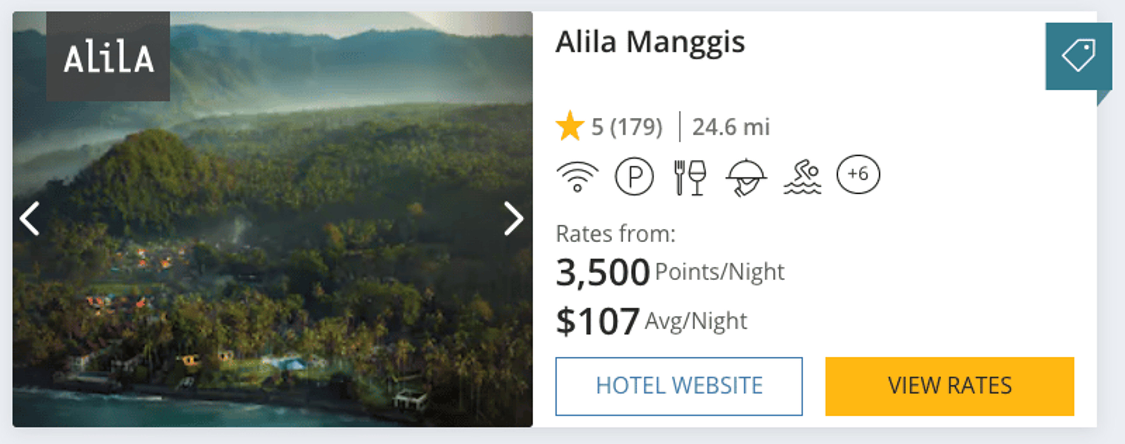 This is a sample booking for hotel Alila in Bali