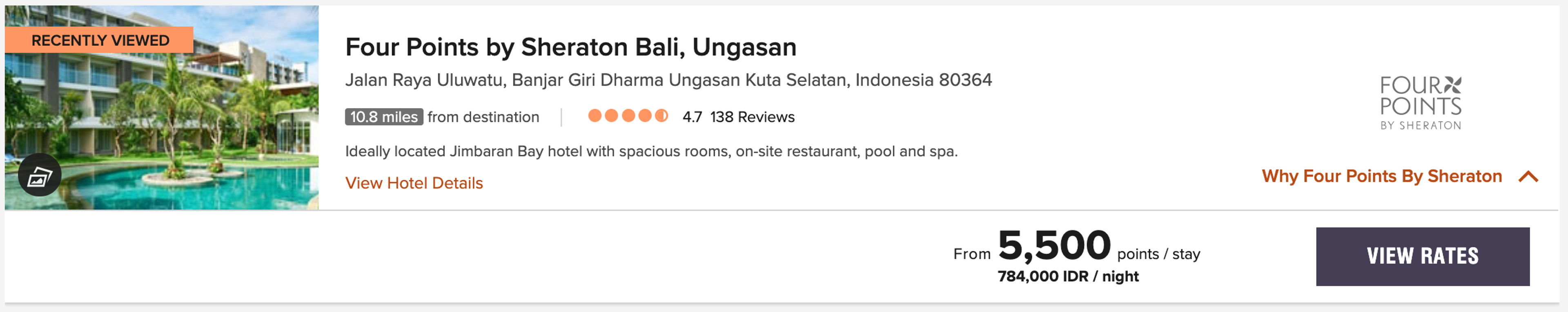 sample marriott booking