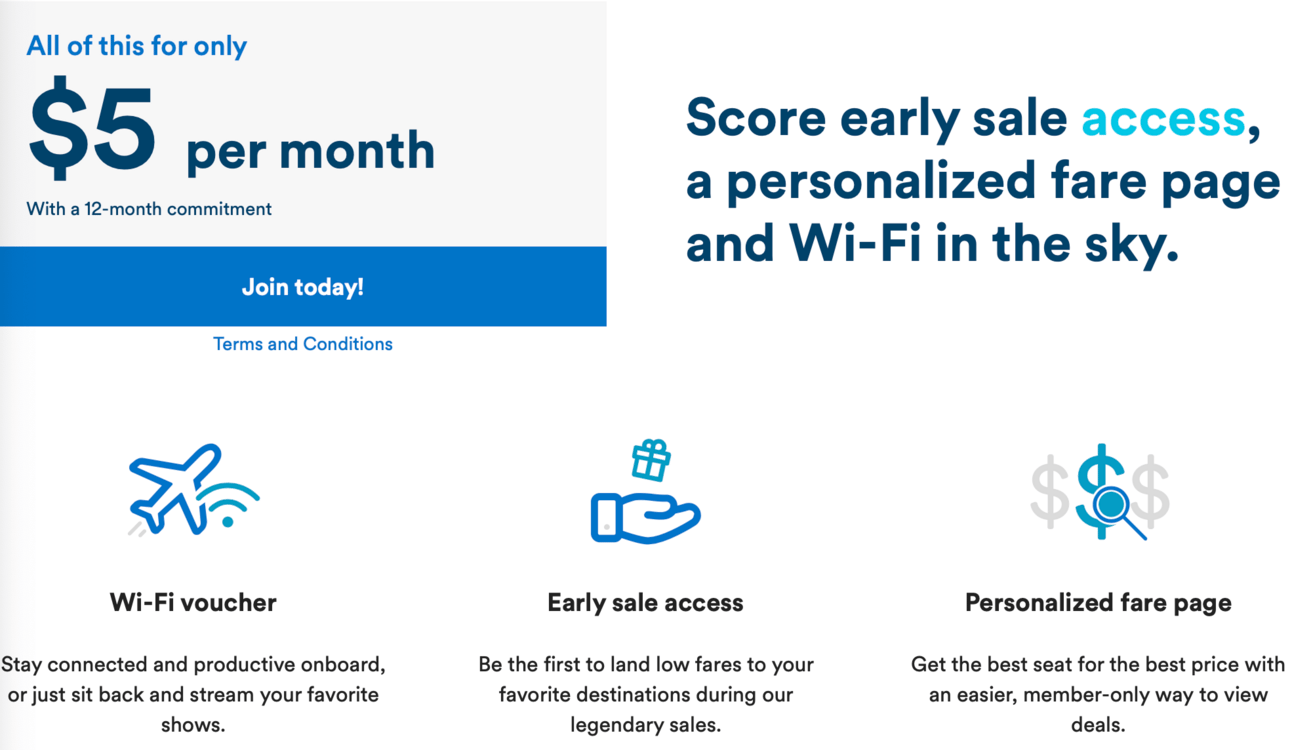 Screenshot of the Alaska Access subscription service that details the three main perks