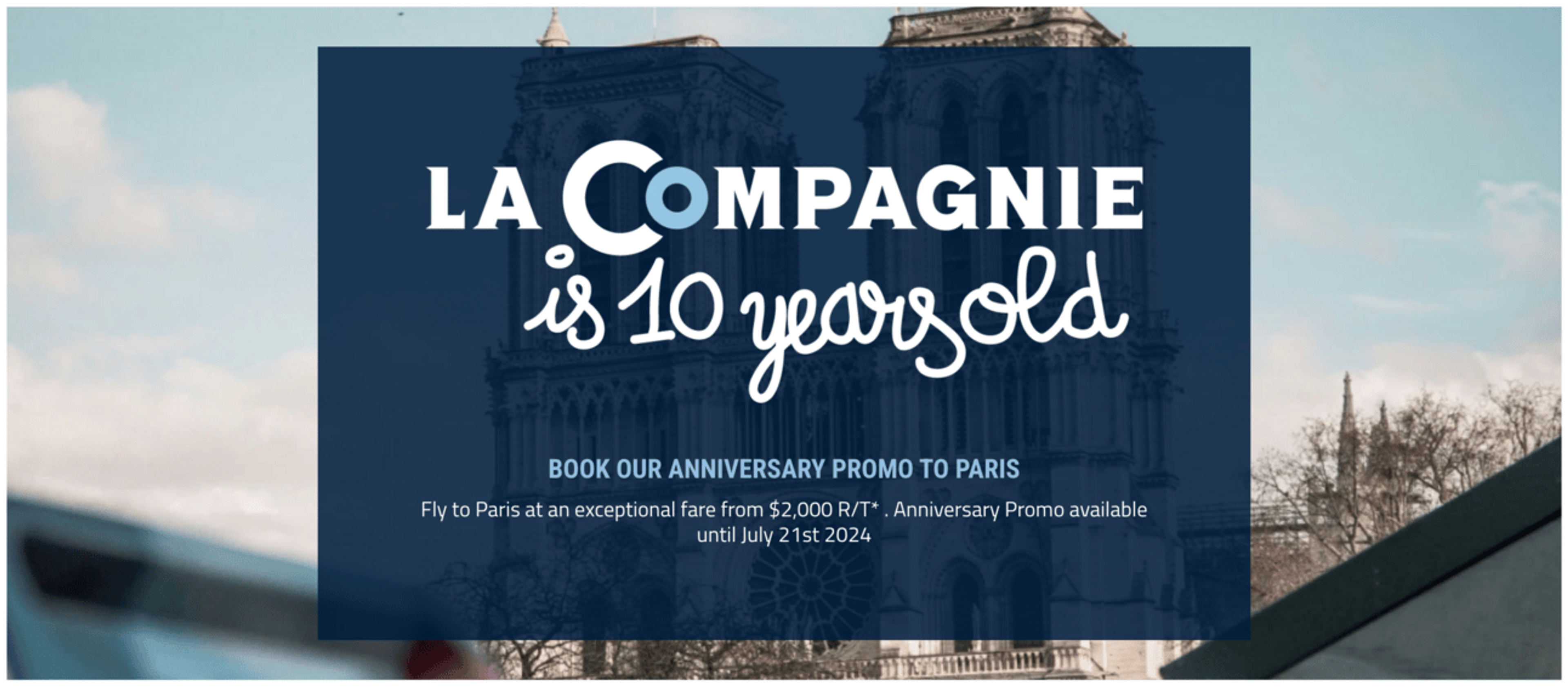 La Compagnie's 10-year anniversary graphic