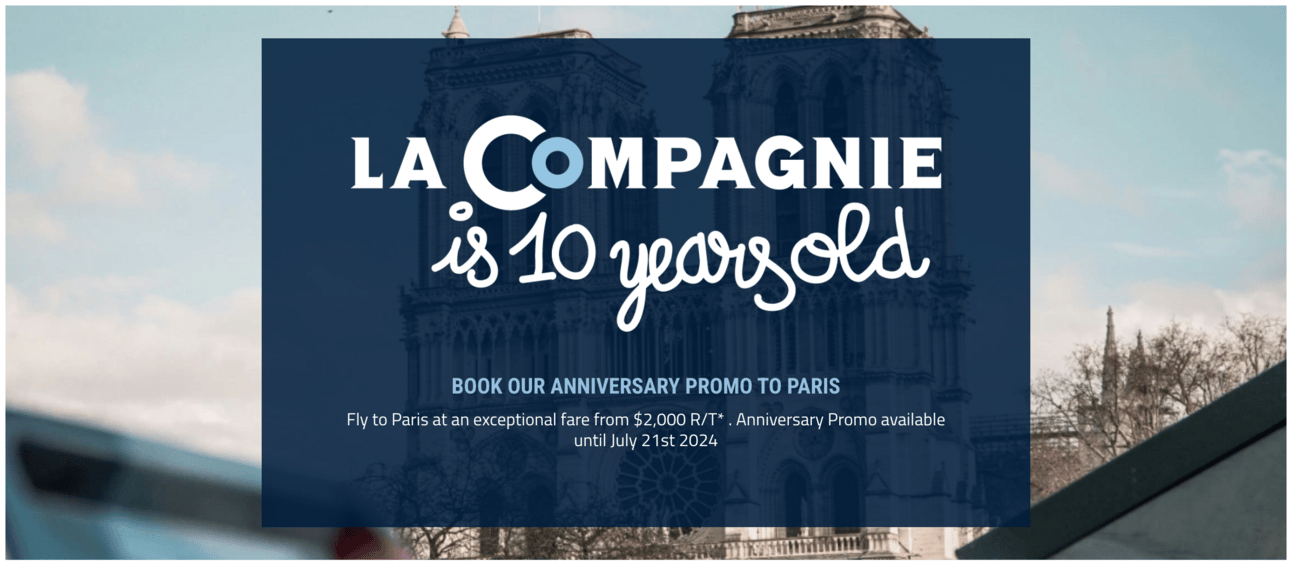 La Compagnie's 10-year anniversary graphic