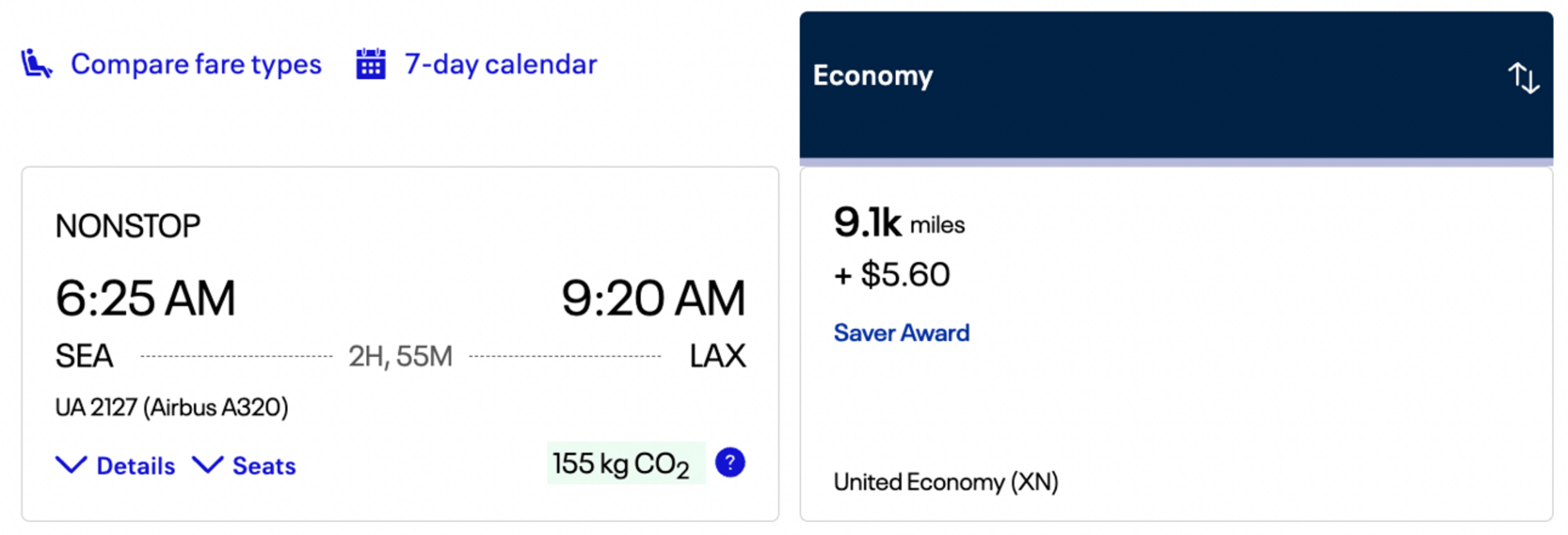 Sample United Booking