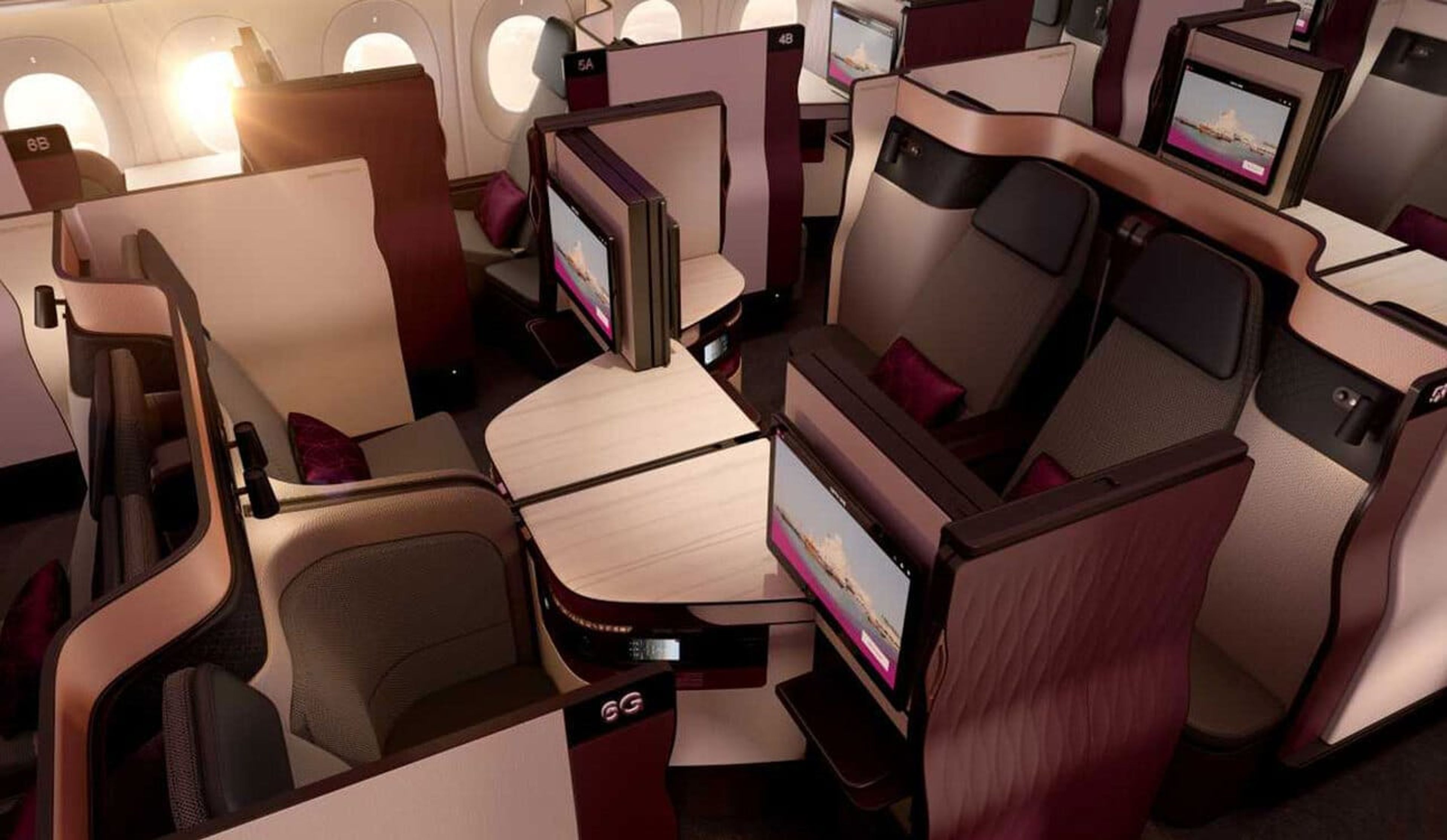 An image of Qatar Qsuites