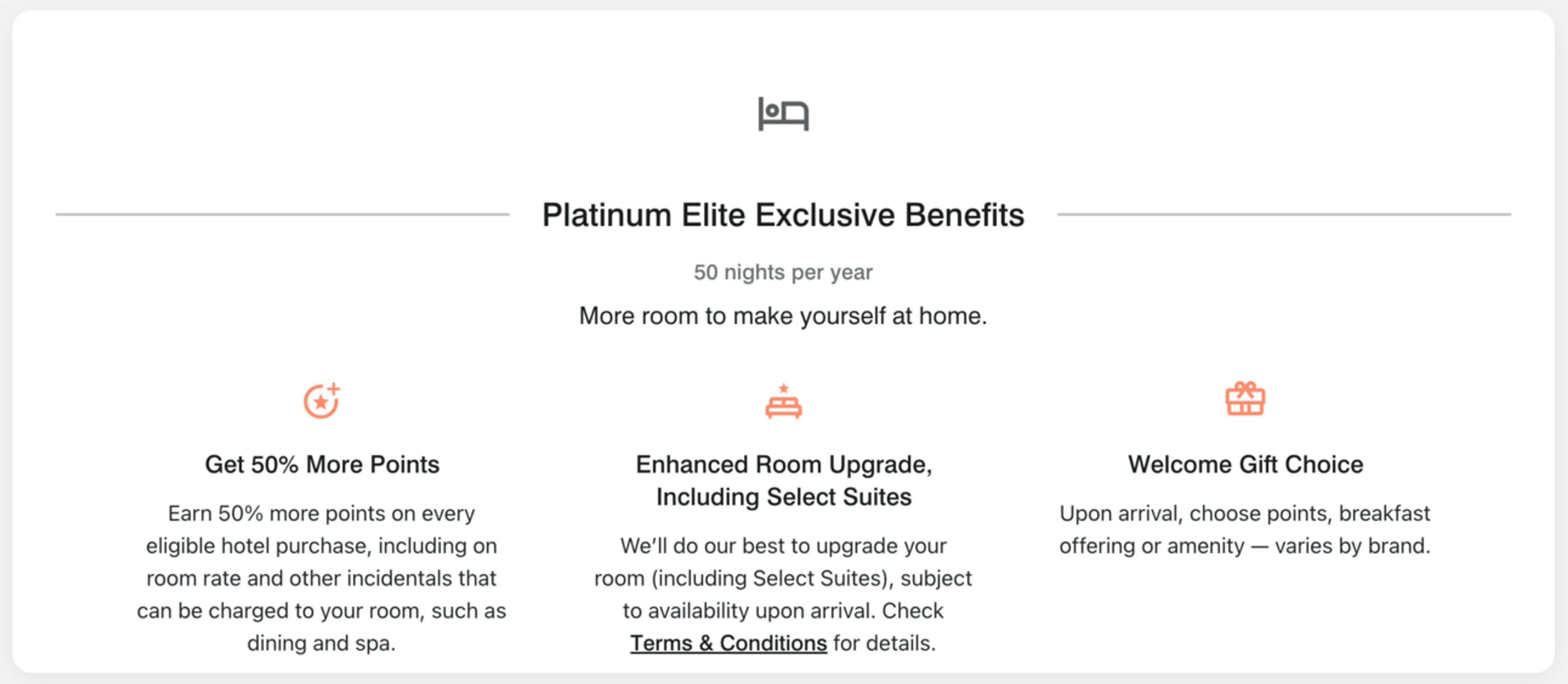 Marriott's Platinum status requirements