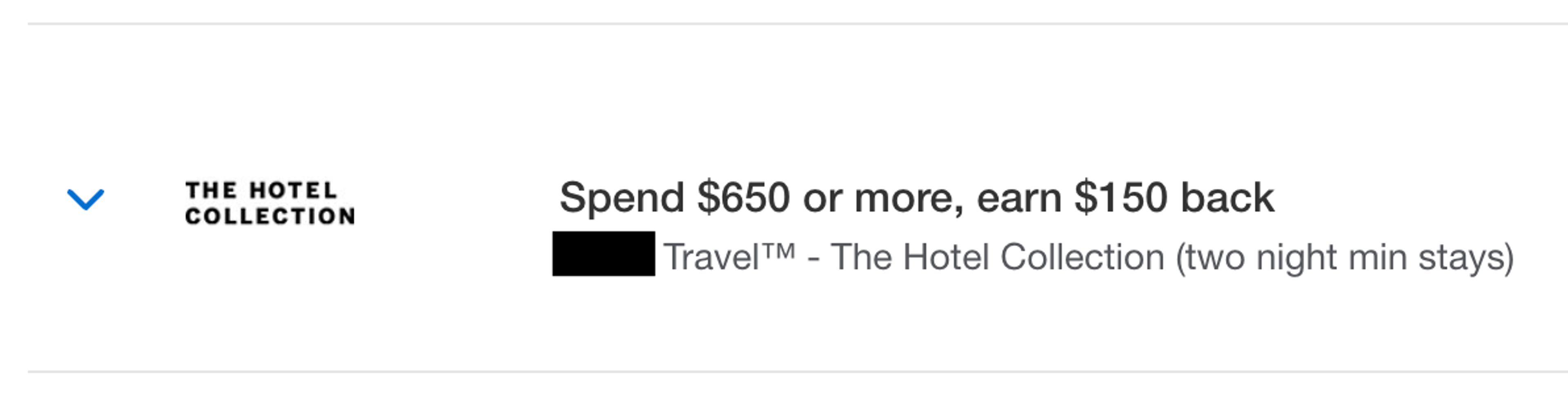 The Hotel Collection merchant offer