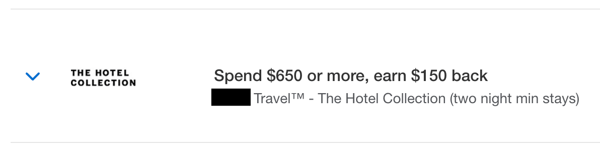 The Hotel Collection merchant offer