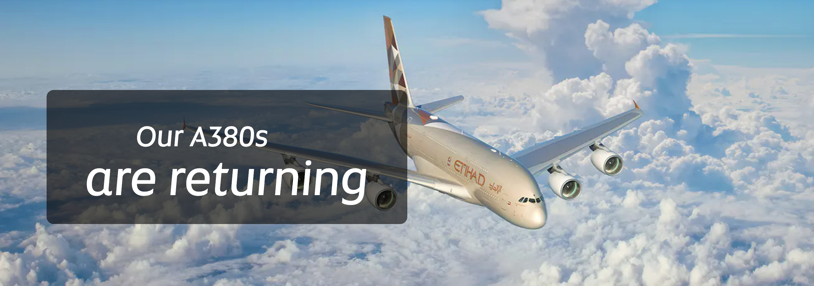 YAY - the A380 returns