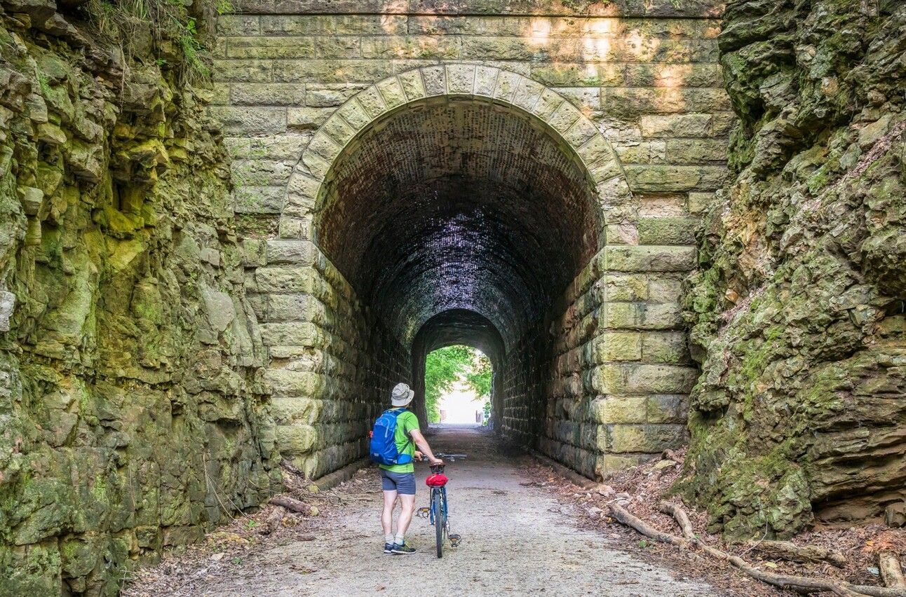 A photo of the Katy Trail State Park in Missouri