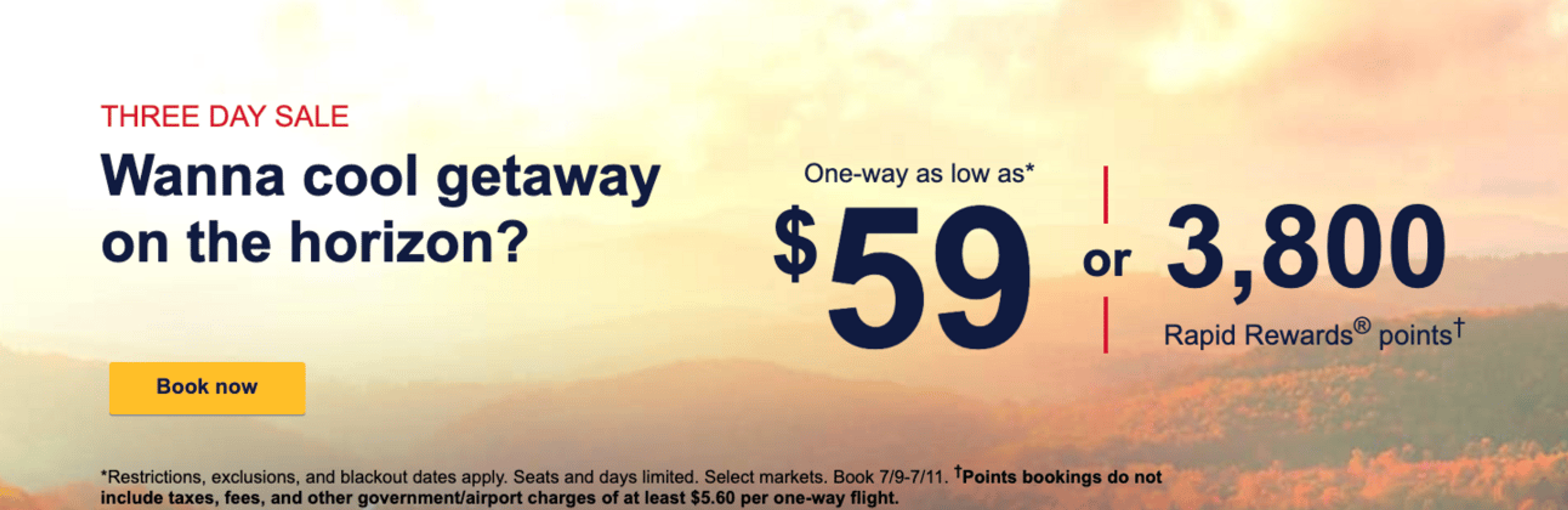 Southwest Flash Sale (part 1)