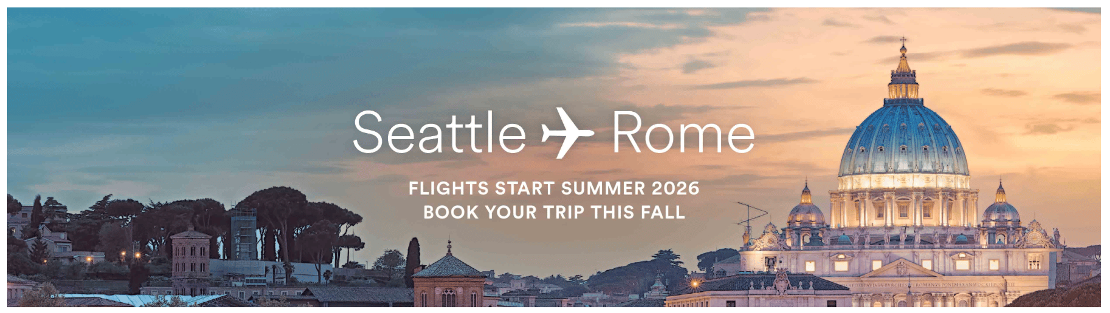 Alaska Seattle to Rome route teaser