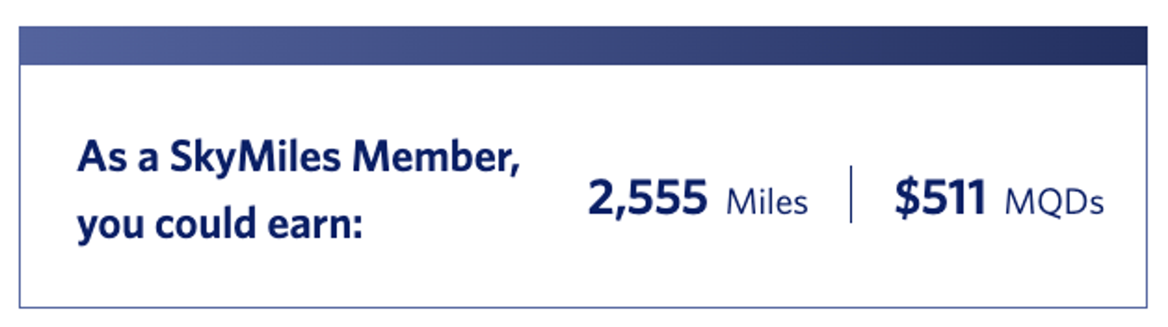 Delta will tell you exactly how many miles and MQDs you earn from a given flight