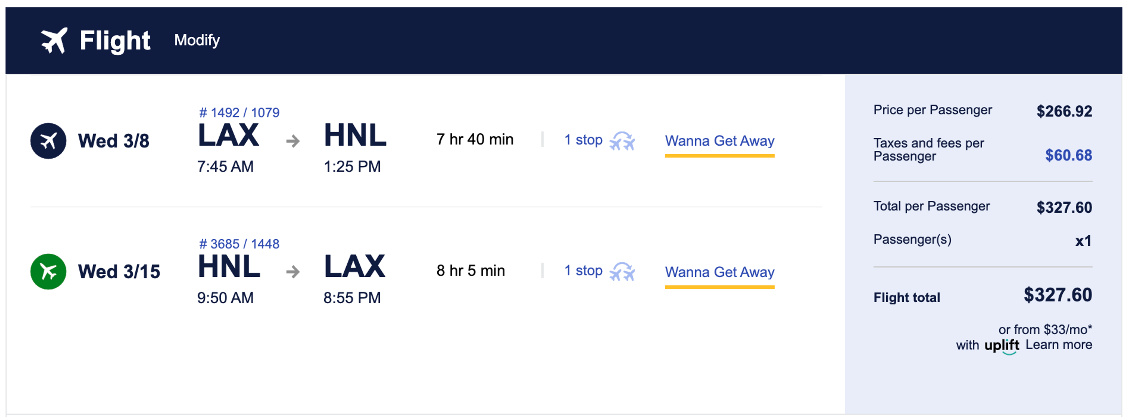 Sample booking