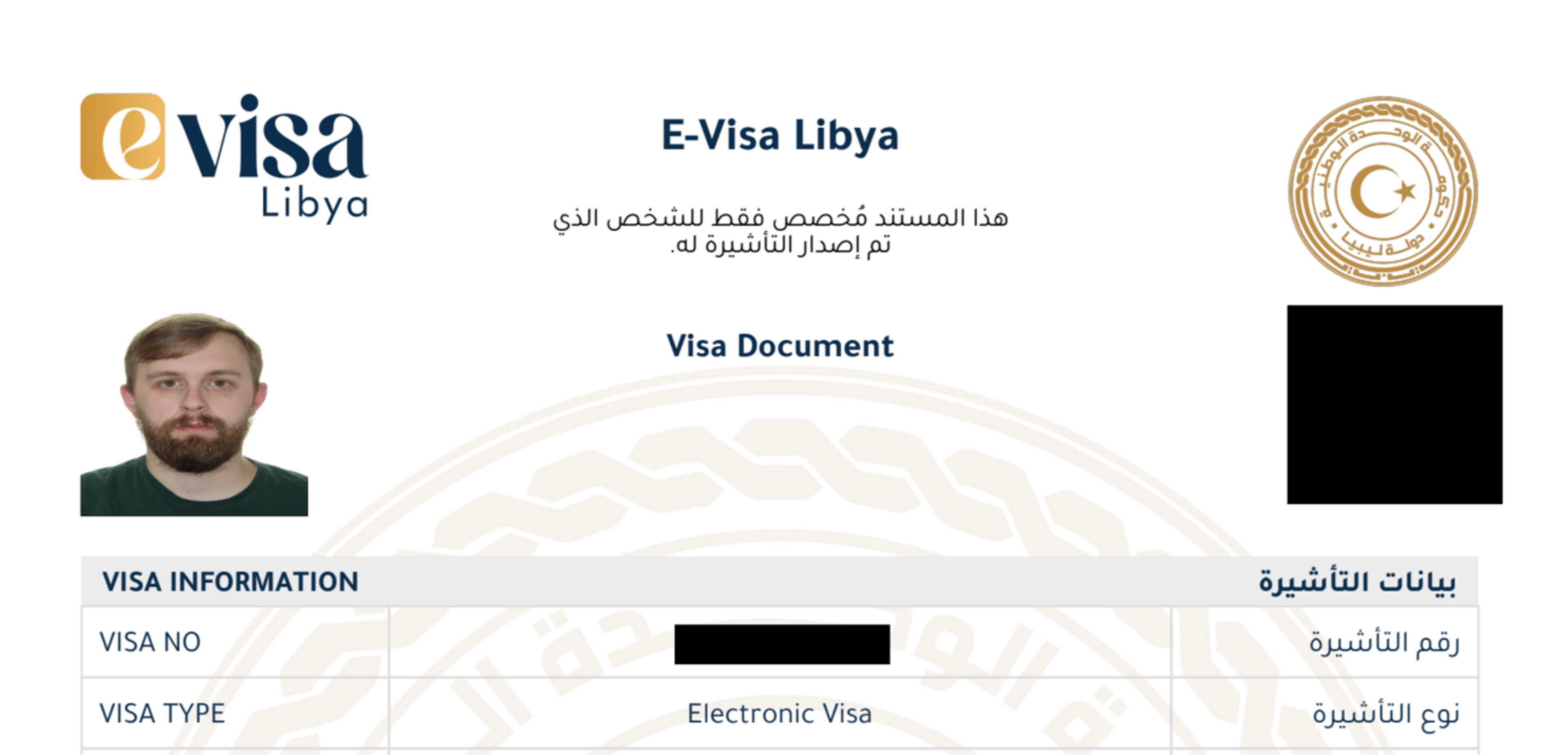 My Libya e-visa