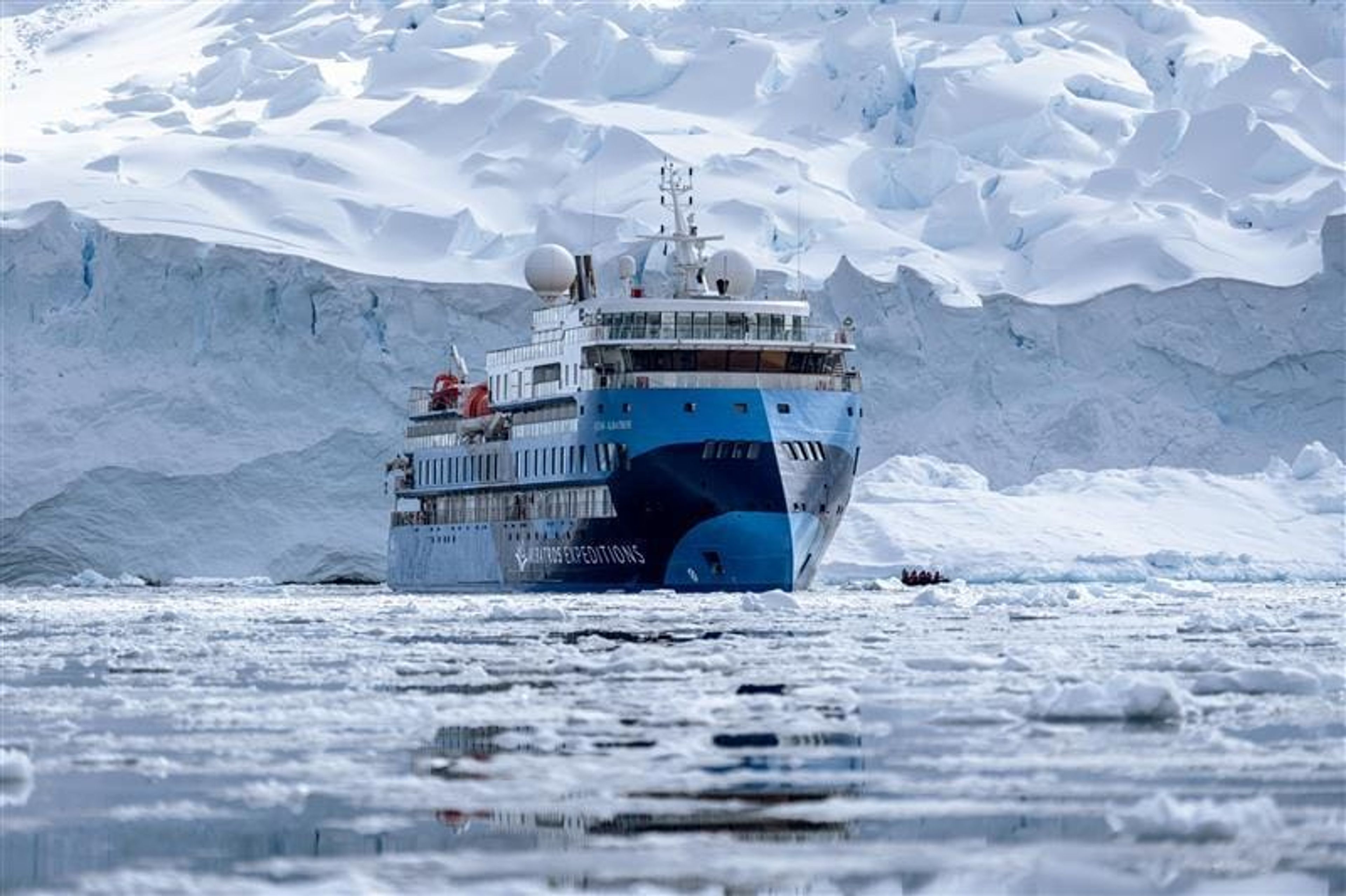 The Ocean Albatros Floating in Neko Harbour
