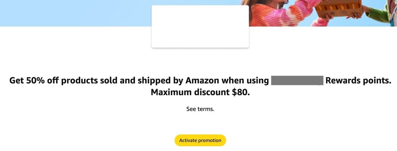 Amazon disounts when using 1 MR point