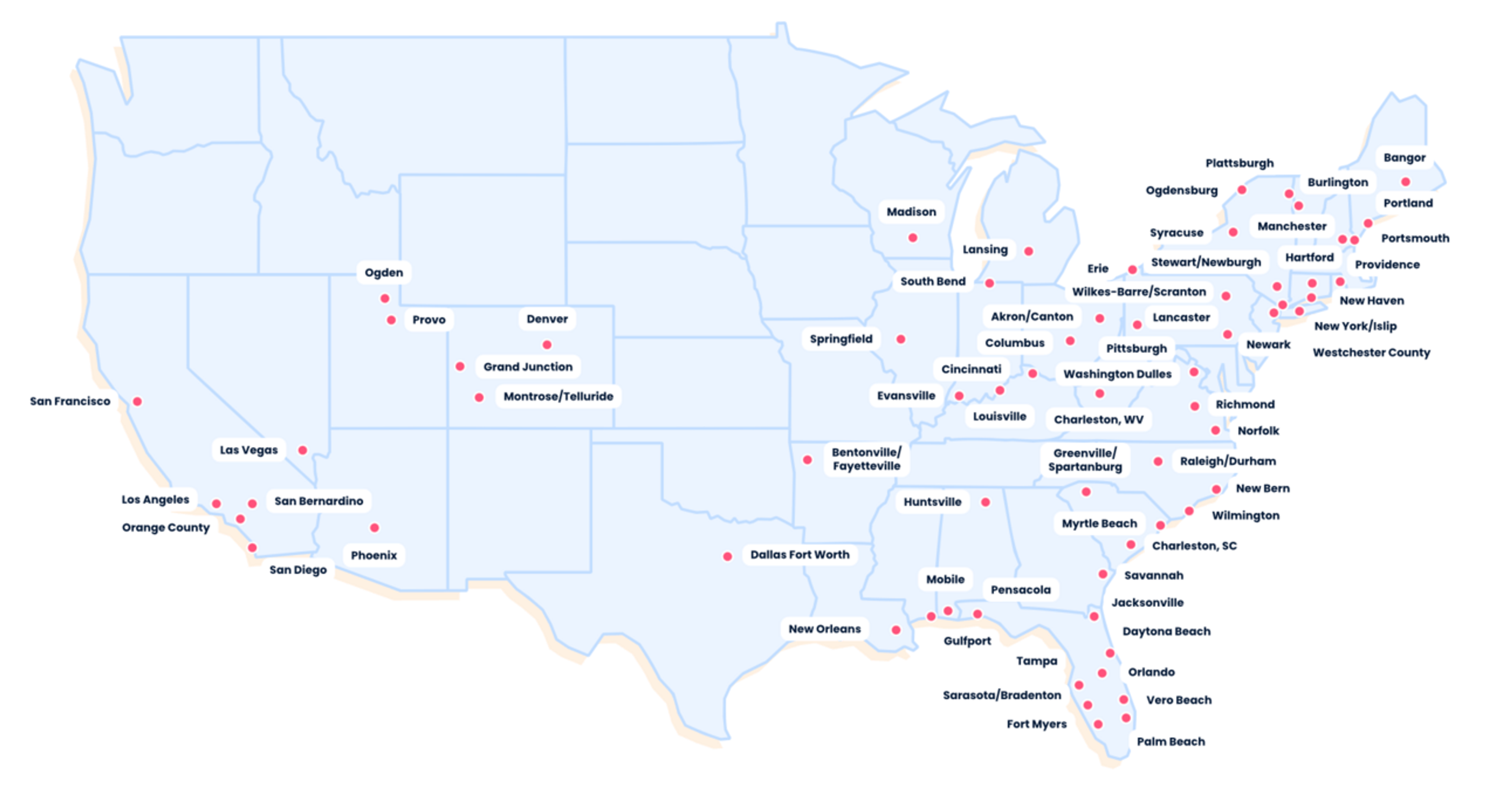 Breeze airways map