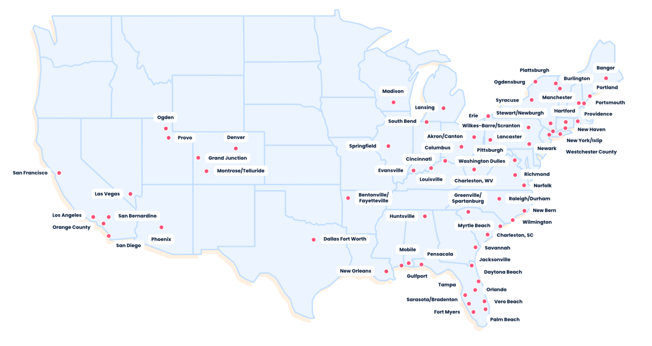 Breeze airways map