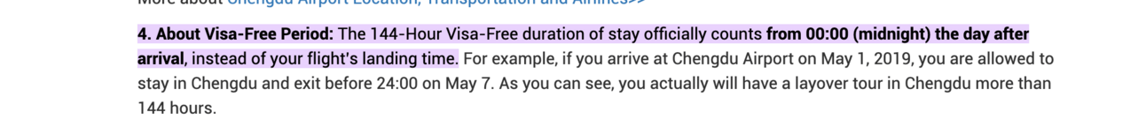 The visa-free time limit starts after your flight arrives