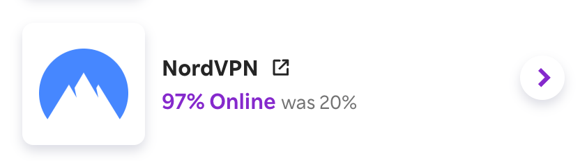 97% cash back at NordVPN