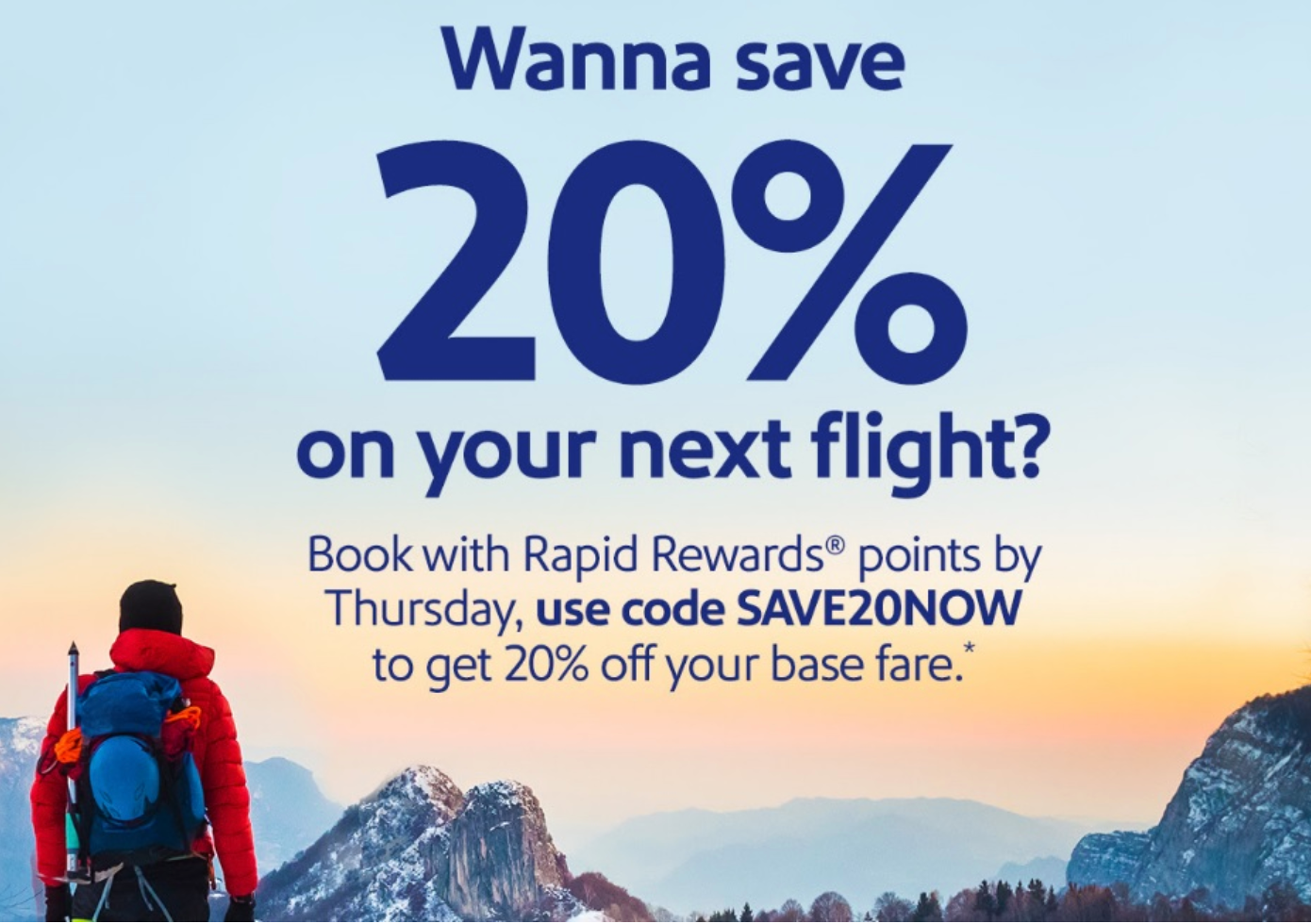 Southwest 20% off promo