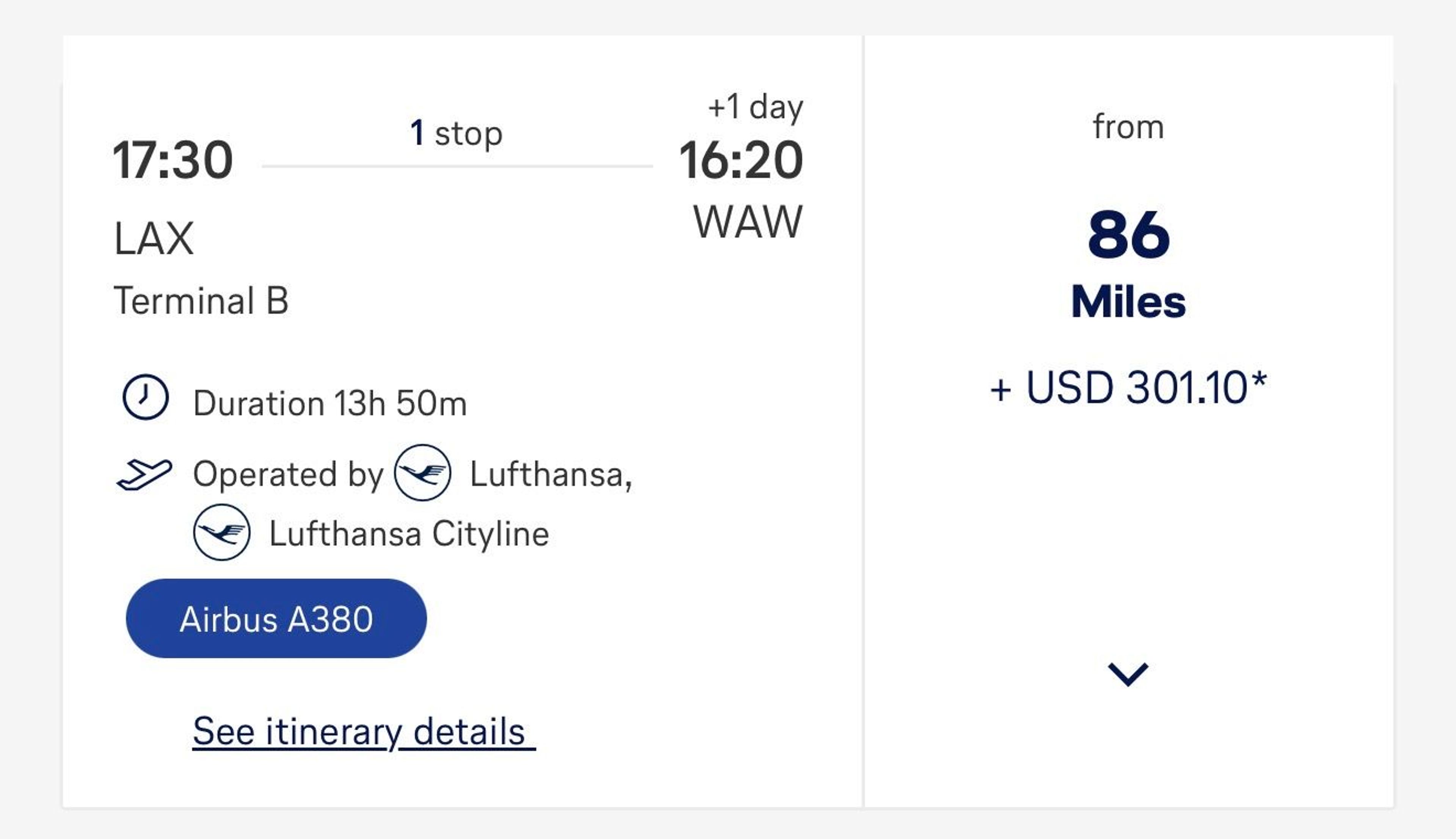No, it’s not a fluke or mistake… these types of flights regularly pop up with Lufthansa