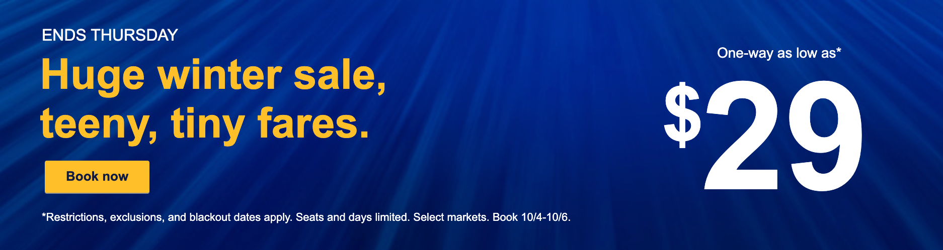 Southwest flash sale