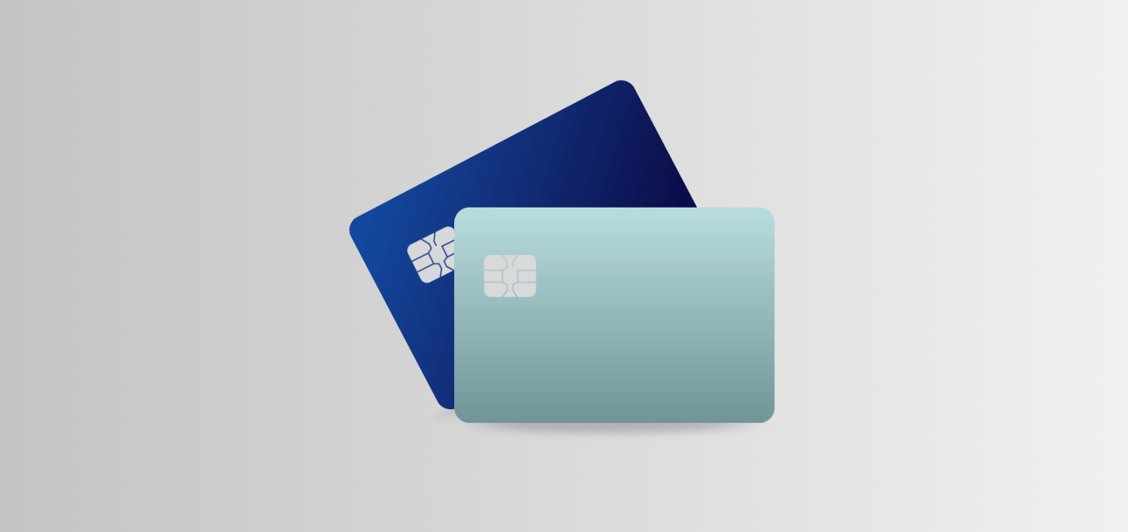 Two credit card graphics