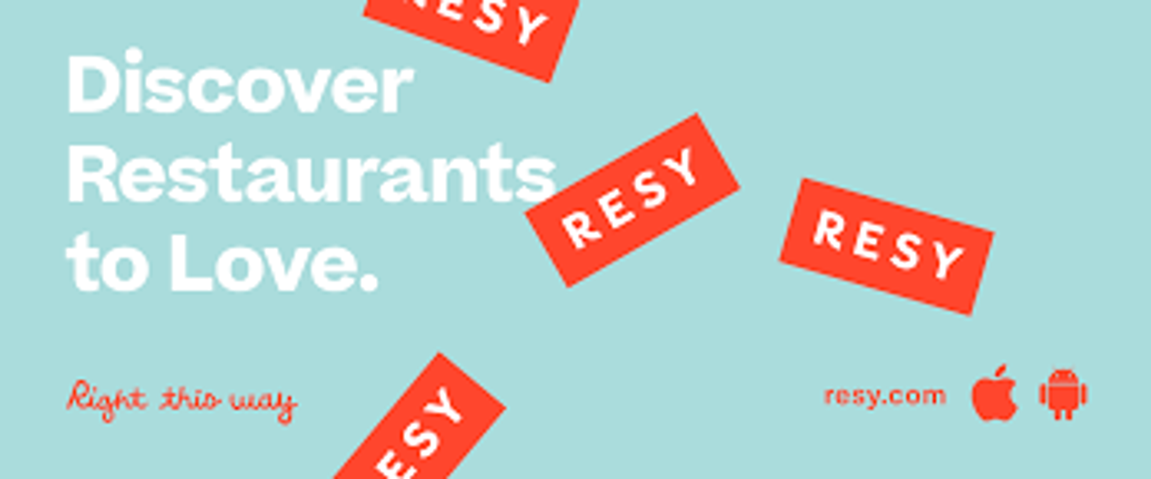 Screenshot of Resy promo