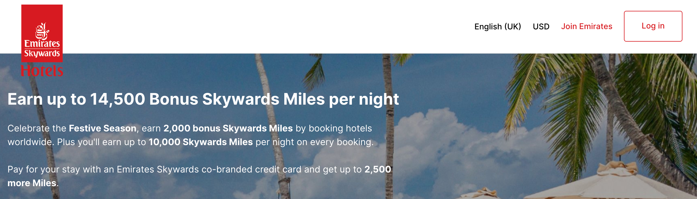 Emirates Skywards Hotels